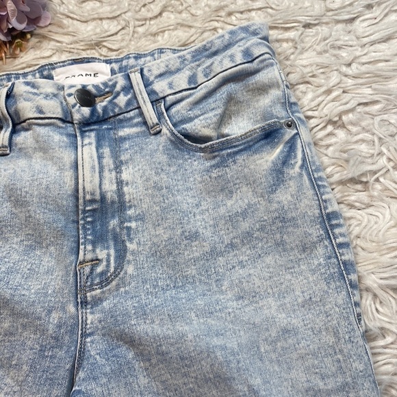 Frame Le Crop Mini Boot Cut High Rise Jeans in Pali sz 27 - Picture 5 of 10